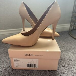 BCBGeneration Tan Stiletto Heels Classic Design-New in box